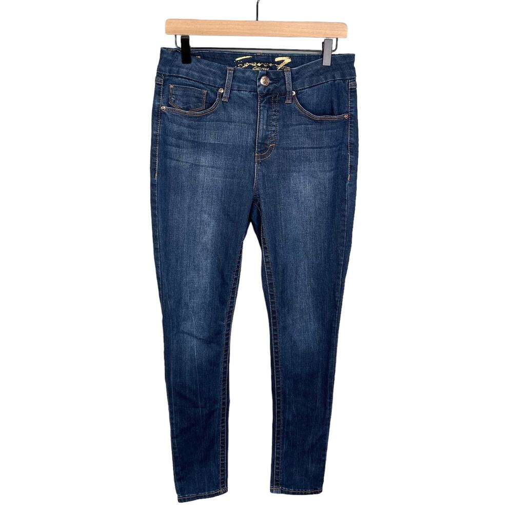 Seven for All Mankind Womens Tummy High-Rise Skinny Jeans Strech Soft Comfy SZ 8